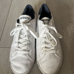 MEN'S LACOSTE WHITE NAVY ATHLETIC SNEAKERS GRAD VULC TS Lacoste Sport Size 10