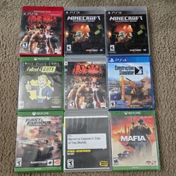 A Lot Of Xbox One, Playstation 4 And PS3 Games 