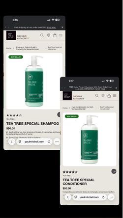 TEA TREE SPECIAL SHAMPOO/CONDITIONER