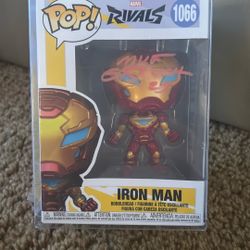 Autographed Funko POP! Iron Man | Signed byMike Gustovich