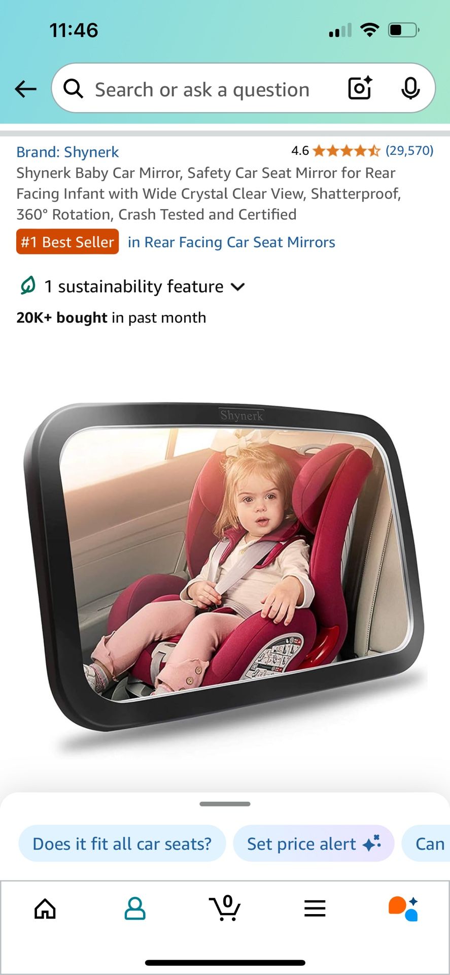 Car Seat Mirror