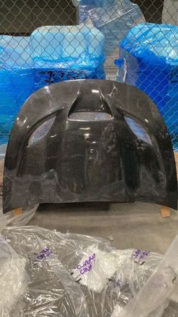 Blemished 2013-2016 Dodge Dart Carbon Creations Hellcat Look Hood - 1 Piece