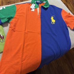 Brand New a Vintage Ralph Lauren Polo Color Shirt Size XL     80$