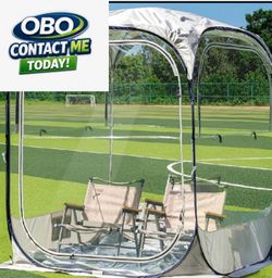 Bubble Up! New Other East Oak 5' x 5' Pop Up Bubble All Weather Protection Tent For Events-OBO
