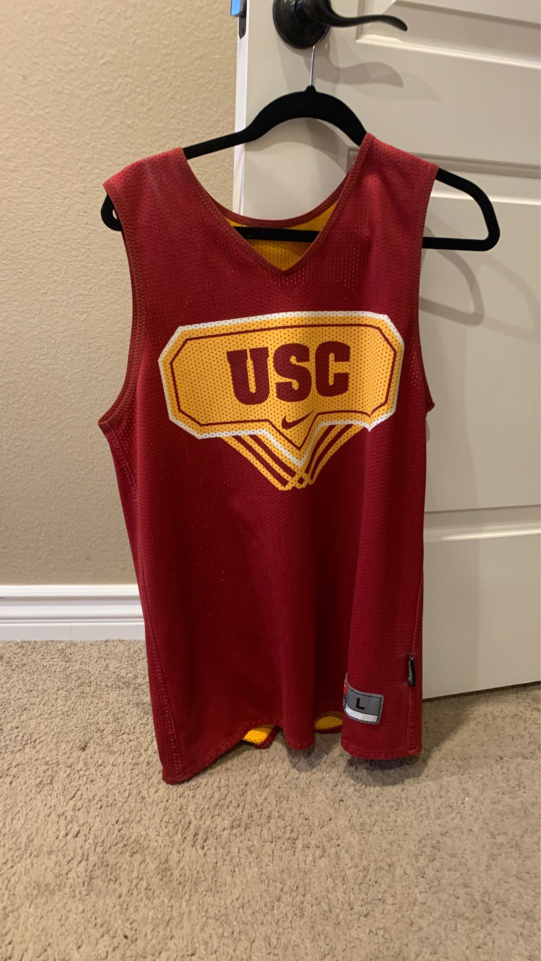Nike USC reversible basketball jersey size L