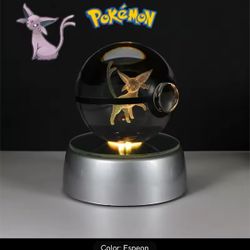 Pokemon 3D Crystal Poke Ball Figure Toys Anime