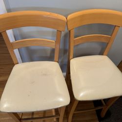 2 Set Of White Chairs 
