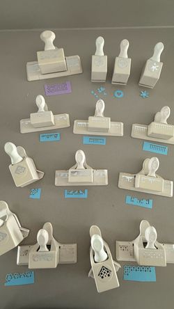 Martha Stewards Punches - craft paper punches Set of 14 - Scrapbooking and handcrafting supplies.