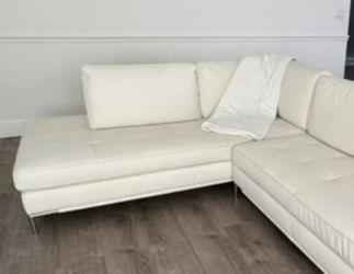 For Sale White sofa sectional 100%
