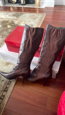 Anne Klein,AK brown,long boots,size9.5.