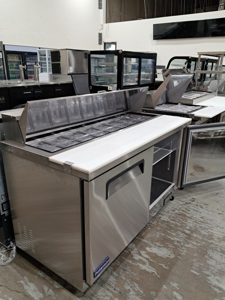 👾💻CYBER MONDAY SALE! 🥗NSF COMMERCIAL SALAD/SANDWICH PREP TABLE (MESA DE PREPARACIÓN DE ENSALADAS/SÁNDWICHES COMERCIALES) 👾💻