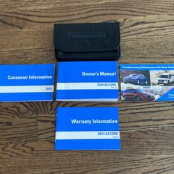 *OEM Honda Accord Hybrid Owners Manual Set/Case FOR SALE!