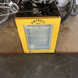Fireball Cinnamon Whiskey Mini Fridge 
