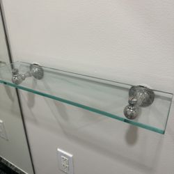 Tempered Glass Bathroom Shelf