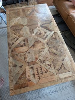 Industrial mango wood coffee table