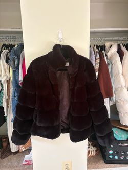 Black Faux Fur Cropped Jacket