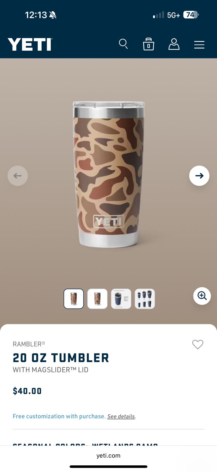 Yeti - 20oz Tumbler