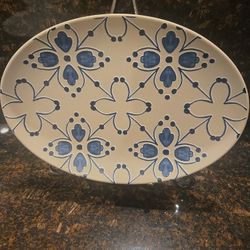 RAK Porcelain Serving Platter Blue Pattern