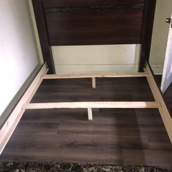 brown Queen Bed Frame set 