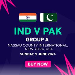 ICC Men’s T20 World Cup - INDIA Vs PAKISTAN June 9, 2024 ( Five Tickets available)