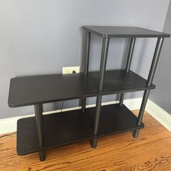 3 Tier Cube Ladder Shelf & 2tier Shelf, Espresso Color