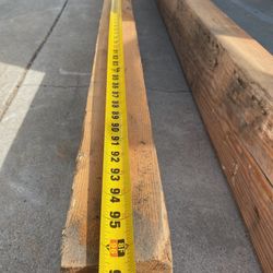 Two 7.5”X 3.5”X96” Solid Wood Beems OBO