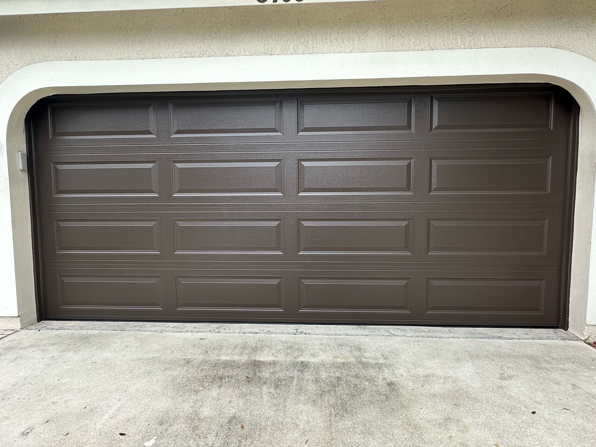 Special! Dark Brown 2 Car Garage Door – Hurricane Rated + FREE Install