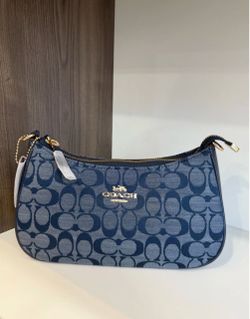 Coach Signature Denim Teri Shoulder Bag