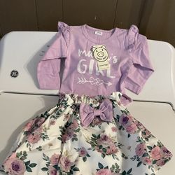 Girl Skirt Set Size 3-6 Months 