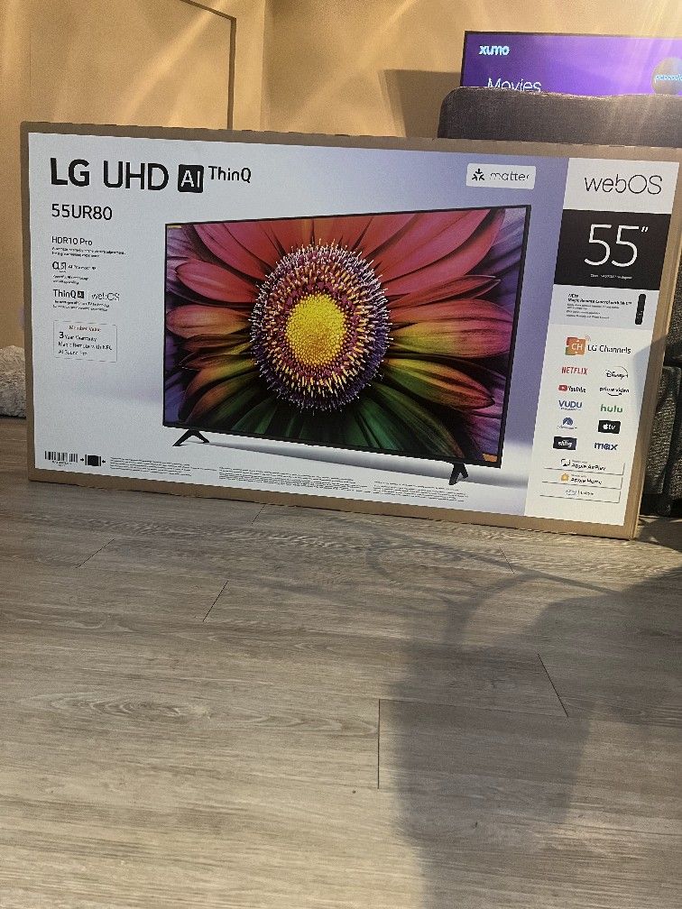 LG 55 INCH TV UHD AL ThinQ 55UR 8000 New In Box