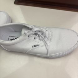 Vans, Barely Used, Women’s Size 8, White Cloth