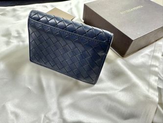 💙 Authentic Bottega Veneta Men’s Blue Wallet / Card Holder – Excellent Condition + Lifetime Warranty 💙