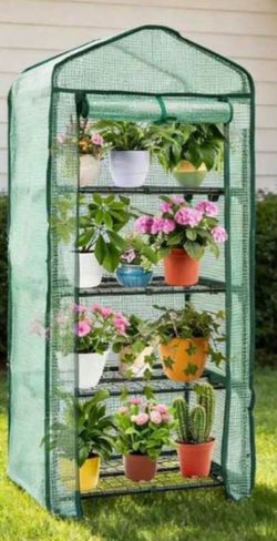 4 tier mini green house with pe green cover