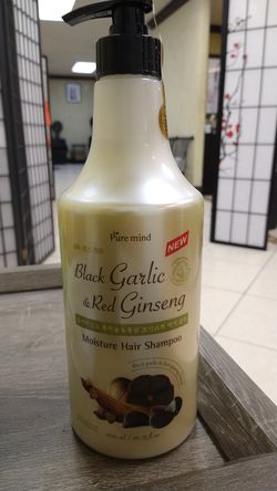Black garlic and ginseng Shampoo ajo negro y ginseng 1.5 litros 50.72 fl oz