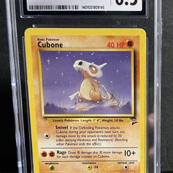 CUBONE - Base Set 2 - 70/130 - Common - Pokemon Card - CGC 6.5 EX/NM+