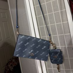 Coach Horse And Carriage Crossbody With Mini Pouch 