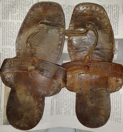 Vintage Leather Indian Sandals