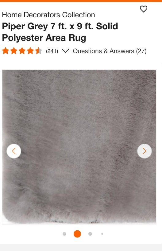 Brand New Super Soft Plush 7x9 Foot Area Rug - Gray