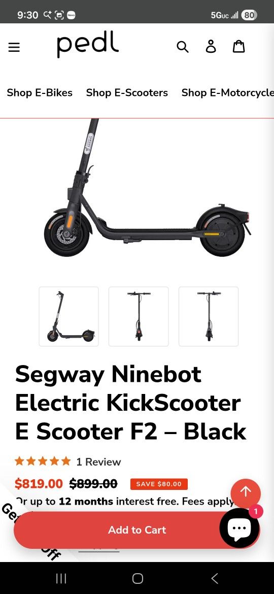 Segway Ninebot Electric KickScooter E Scooter F2
