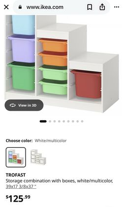 Trofast children toy organizer