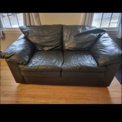 2 Seater Leather Couch 