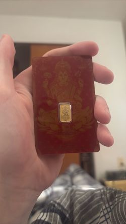 Lakshmi Gold Bar in Sealed Card 1g