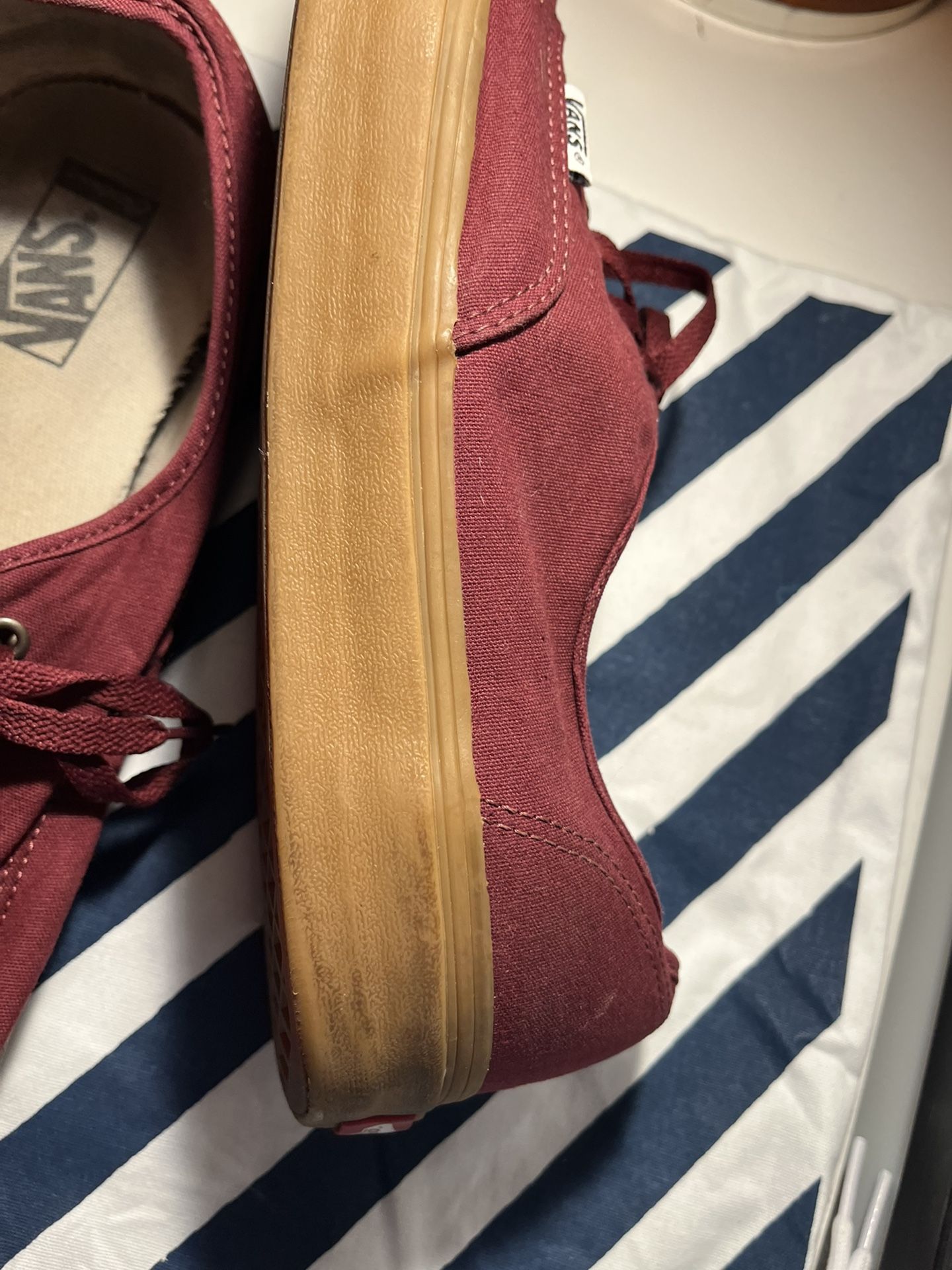Vans gum sole maroon cheap