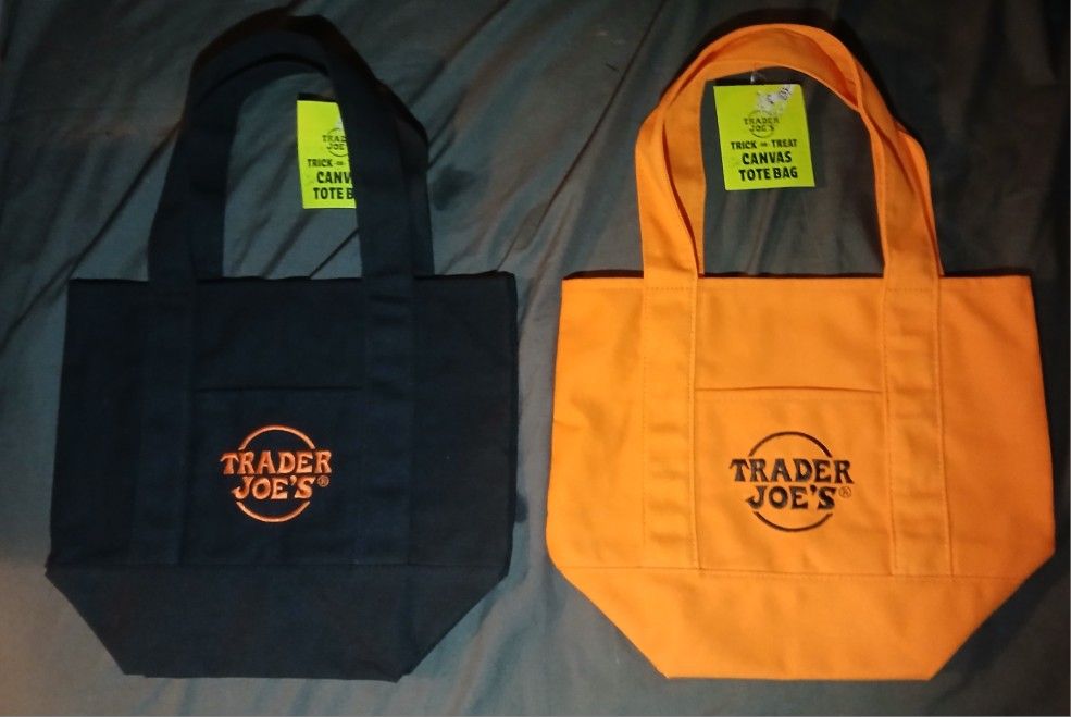 Trader Joe's Exclusive Trick-or-Treat Mini Canvas Tote Bags
