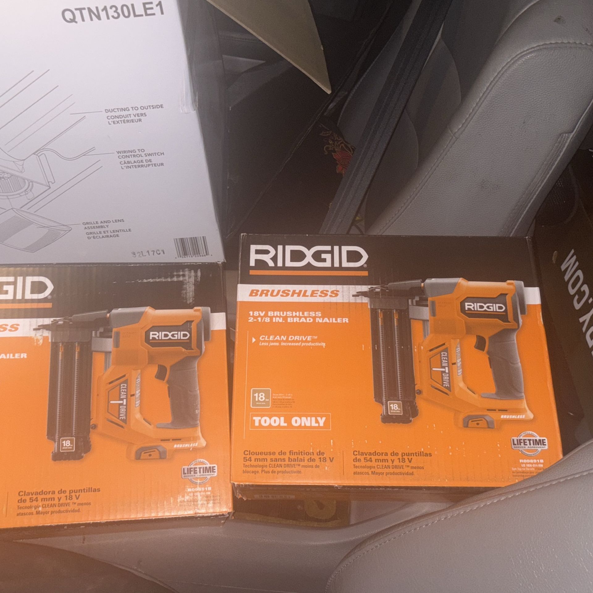 Rigid 18v  Brad Nailer (2) Brand New