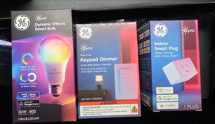 GE Cync Smart Home Bundle – Bulb, Dimmer & Plug