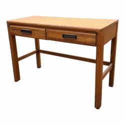Oak writing desk in Mission or Arts & Crafts style