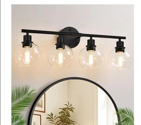 2 NEW *    4-Light Wall Mount Vanity Light   &   ASD 4" LED Stairwell Fixture