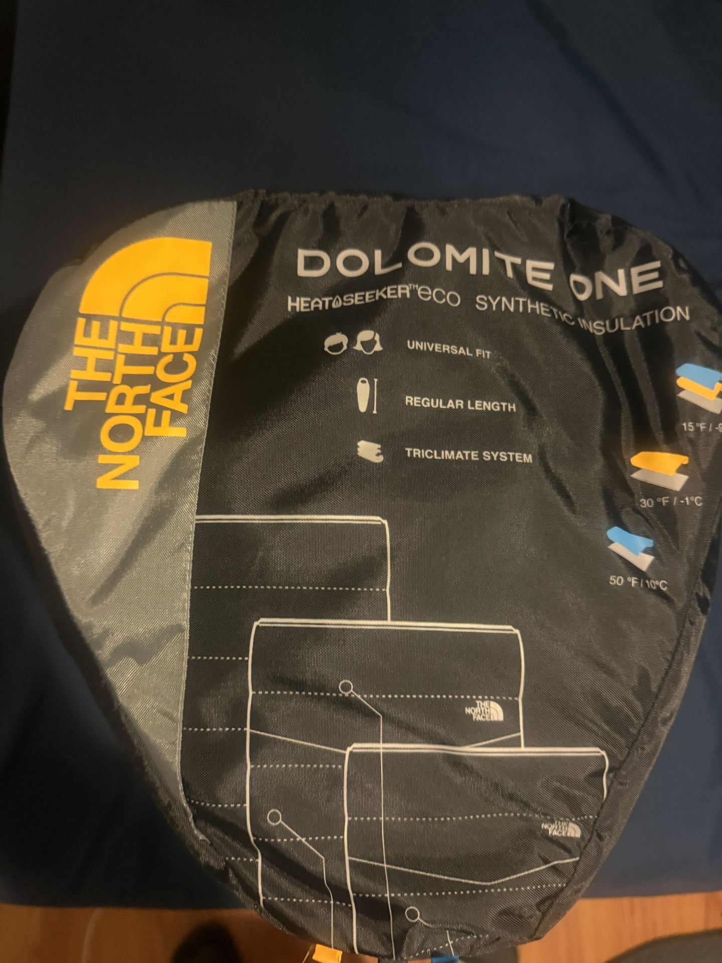 Brand new Northface sleeping bag never been open