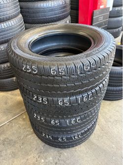 235/65r16c E10 Rated CONTINENTAL HEAVY DUTY TIRES
